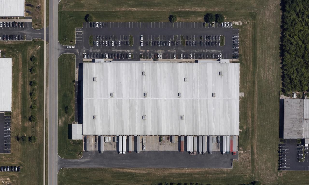 Aerial satellite view of facility